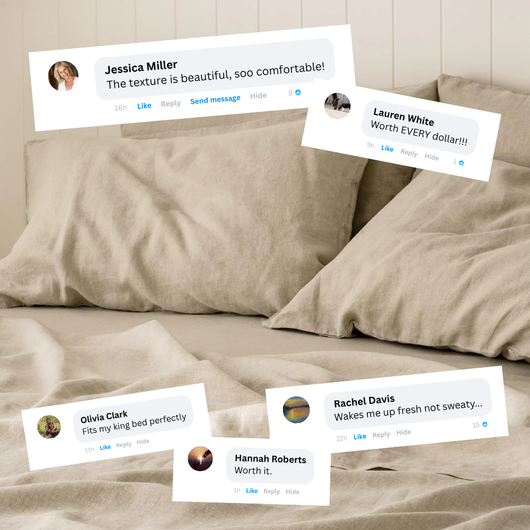 Oeko-Tex® 100% Natural Linen Bedset