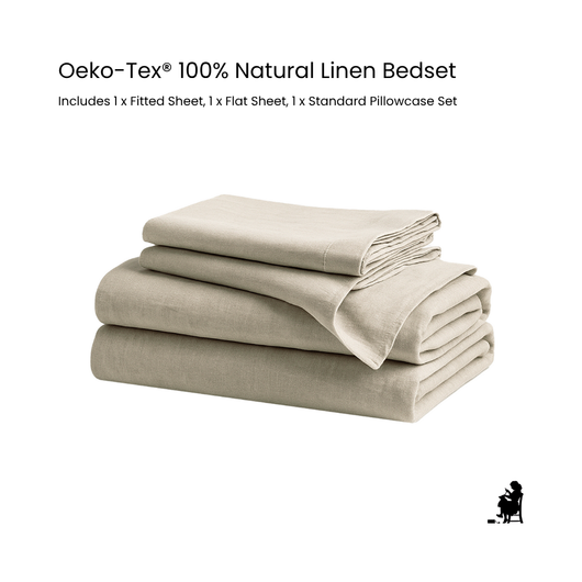 Oeko-Tex® 100% Natural Linen Bedset